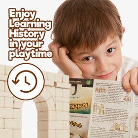 Taksa Toys kids building Roman Arch demonstrates hands-on architectural design.