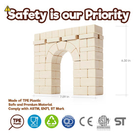 Taksa Toys sensory stem play arch offers engaging learning through tactile blocks.