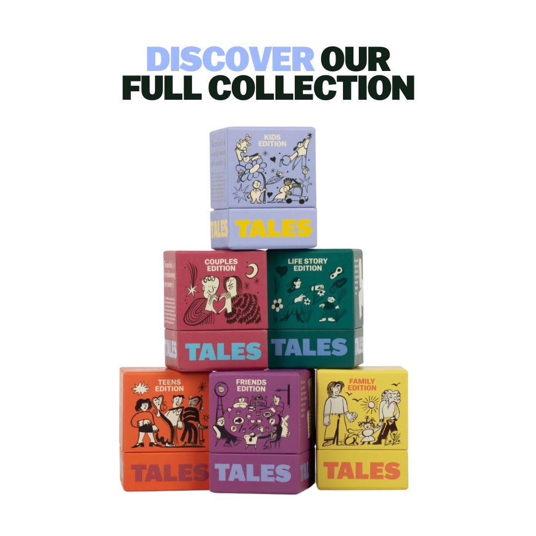 TALES conversation prompts sparking empathy and shared memories during gatherings.