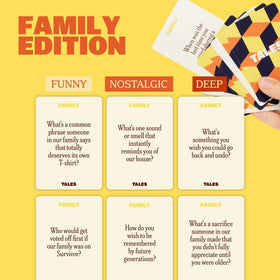 TALES Family Edition travel-friendly pack ready for road trips and gatherings.