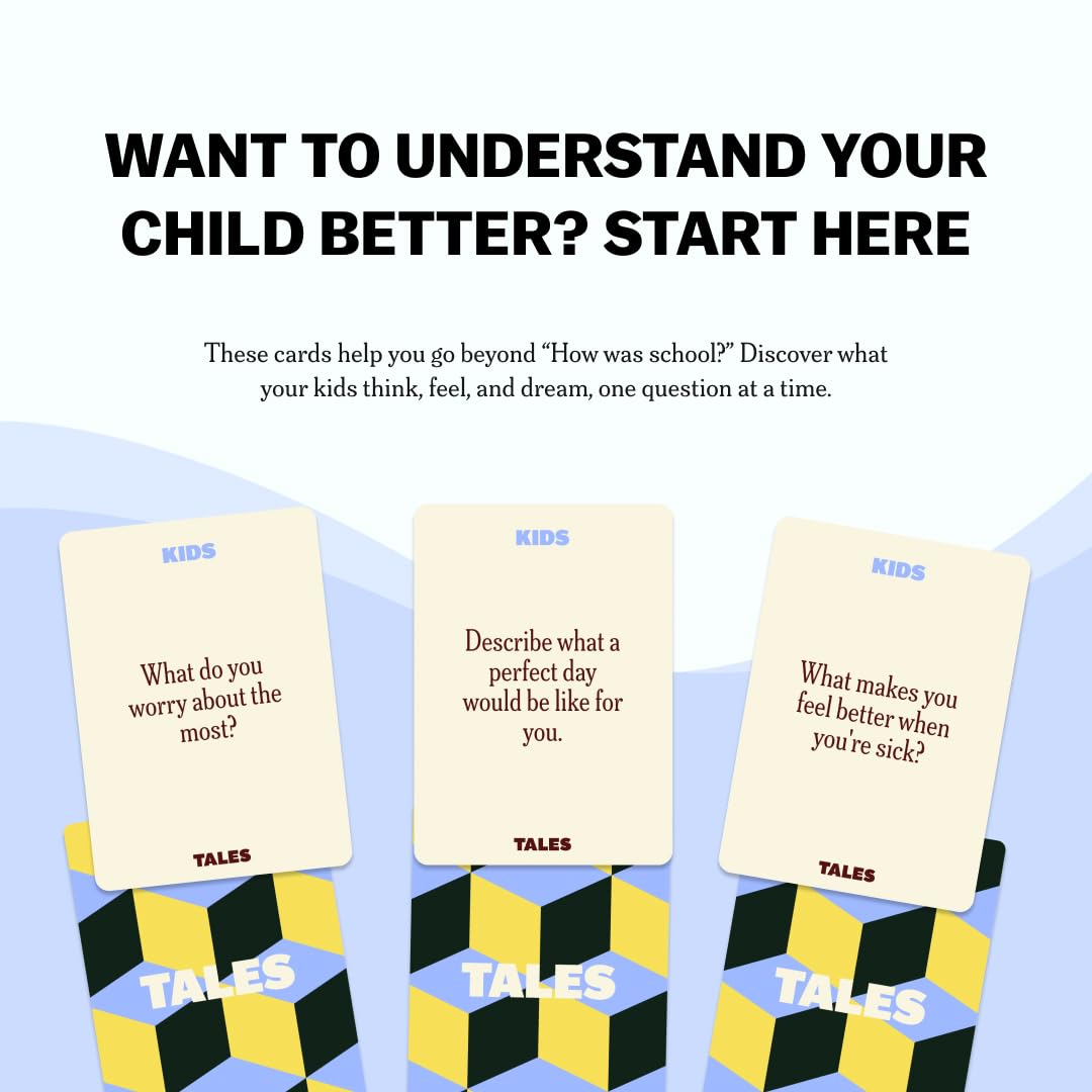 TALES Kids Edition in use at family dinners encouraging conversation