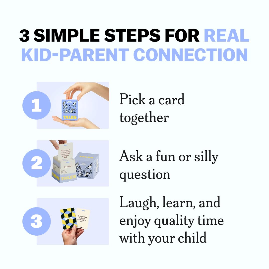 TALES Kids Edition inside pages with colorful prompts to spark imagination