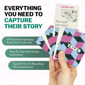 TALES Early Life questions help uncover childhood moments during family conversations.