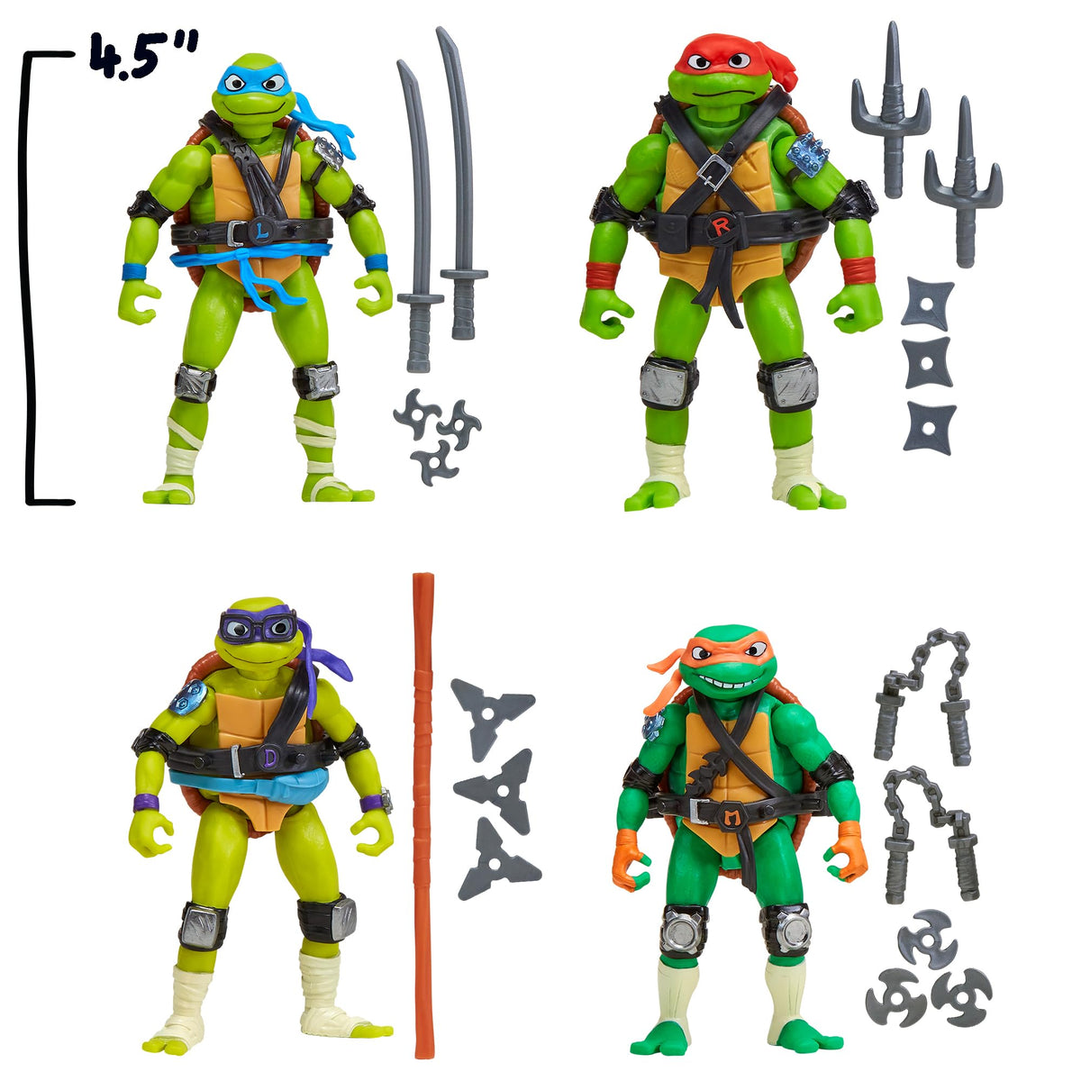 TMNT Mix N Match Bundle Donnie figure highlighting brains and poseability