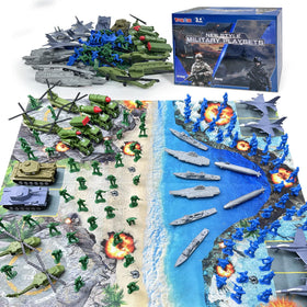 TALGIC Army Men Playset 80 figures for imaginative battles and cooperative play