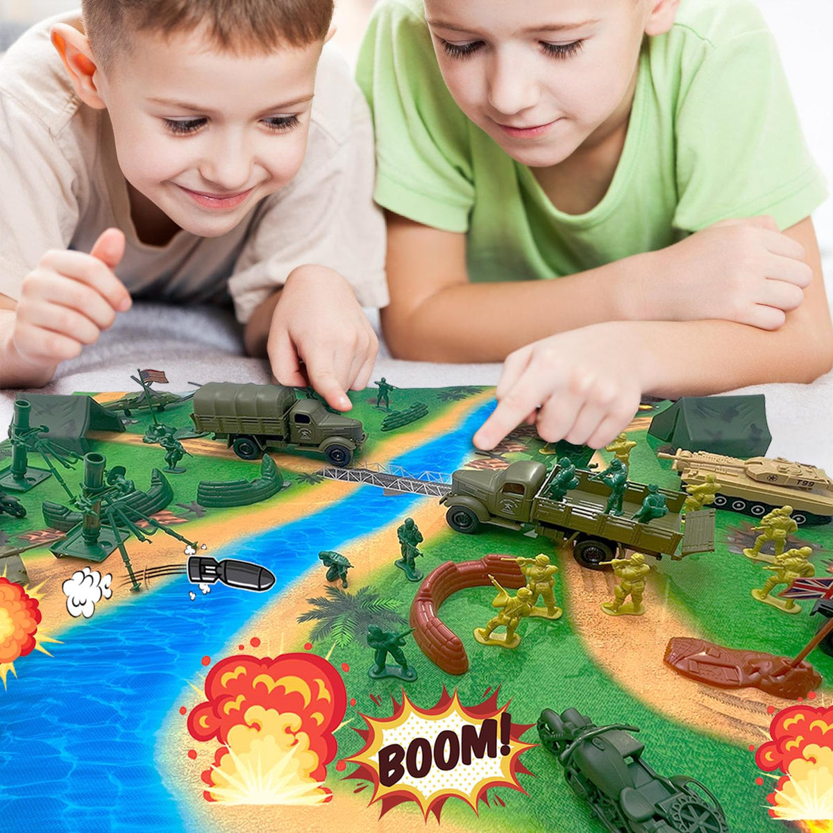 TALGIC battle mat provides a spacious battlefield for kids' adventures.