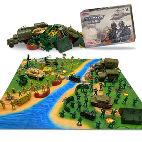 TALGIC army men figures in a 120-piece battle set for imaginative play.