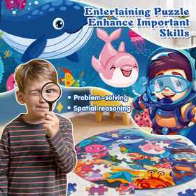 TALGIC colorful underwater scene puzzle pieces invite hands-on learning about marine life