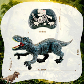 TALGIC dinosaur battery charging image highlights USB-C power for long sessions.