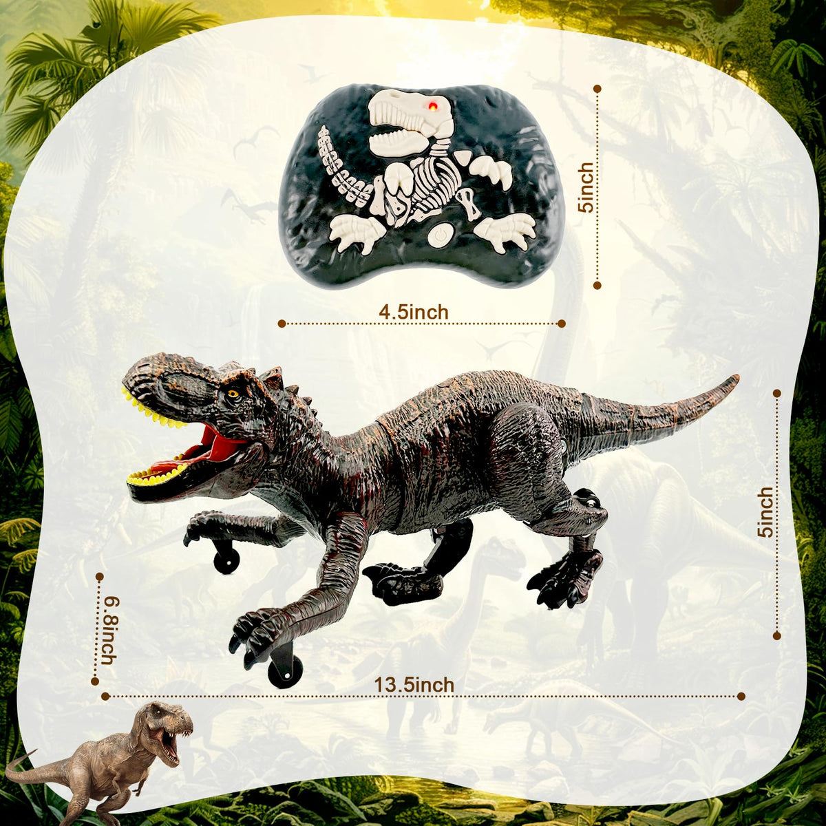 TALGIC dinosaur with Type-C charger emphasizes fast, reliable charging for longer play