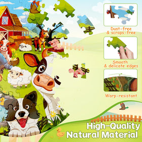 TALGIC round puzzle uses safe non-toxic materials for worry-free play.
