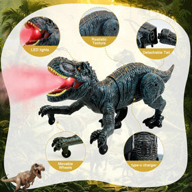 TALGIC rc dinosaur blue shows realistic legs for engaging play.