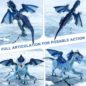 TALGIC dragon with glowing eyes enhancing nighttime scenes
