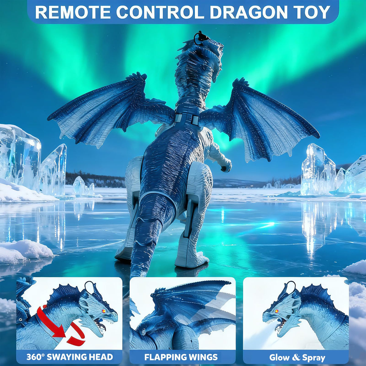 TALGIC dragon showing wings flapping during action