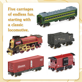 Hidden battery coal tender preserves vintage look while powering cabin lights