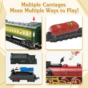 Adjustable-track setup enables endless configurations and easy storage after play