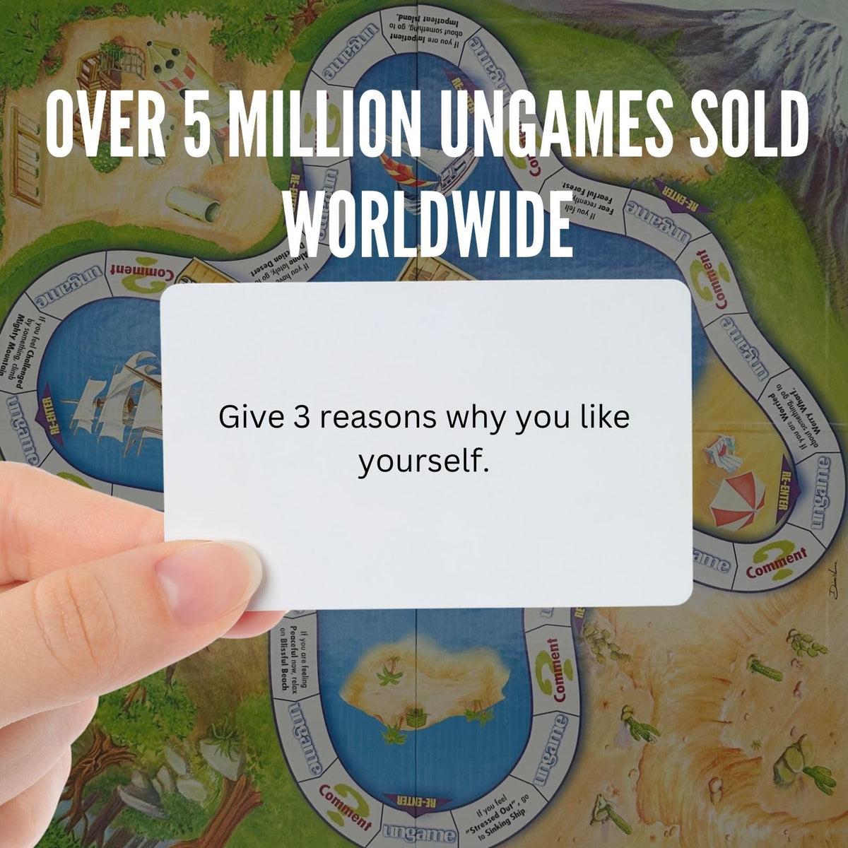 TaliCor The Ungame board and cards on a table encourage active listening.