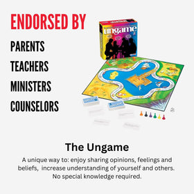 Parents host a family game night with The Ungame prompts.