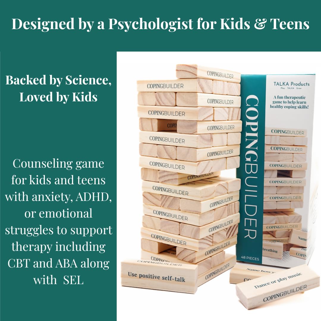 TALKA Coping Builder supports therapy sessions with structured prompts for self-regulation.