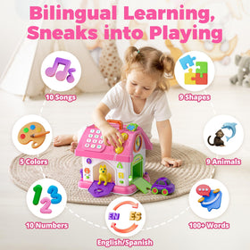 Talkfun Learning House Toy features dog and house for immersive exploration.