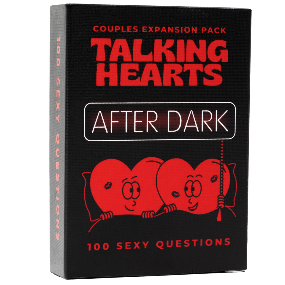 Talking Hearts After Dark prompt card for date night prompts that spark easy conversations.