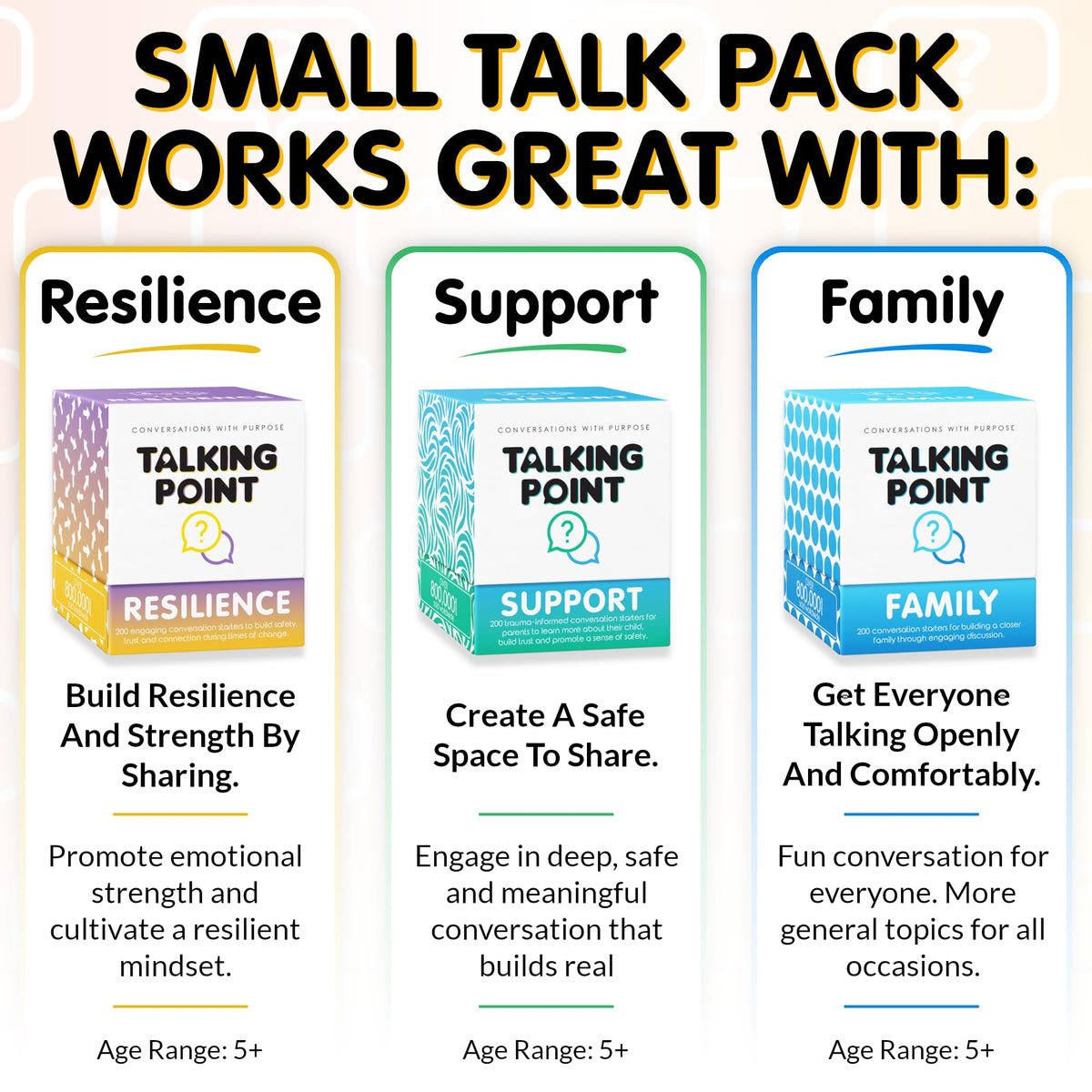 Talking Point Cards carrying box for portable conversations on the go