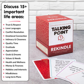 Talking Point Cards pocket-size deck: portable for weekends away.