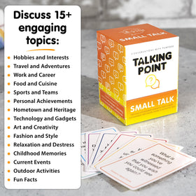 Talking Point Cards premium cardstock durable for travels and gatherings