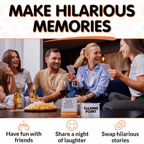 Talking Point Cards questions-on-card invites engaging conversation with friends and family.