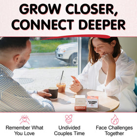 Talking Point Cards Rekindle Pack spread: prompts spark open, non-judgmental talks.