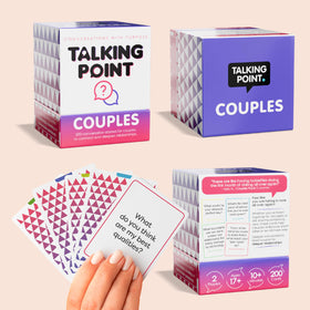 Talking Point Cards therapist-recommended prompts for conversation practice