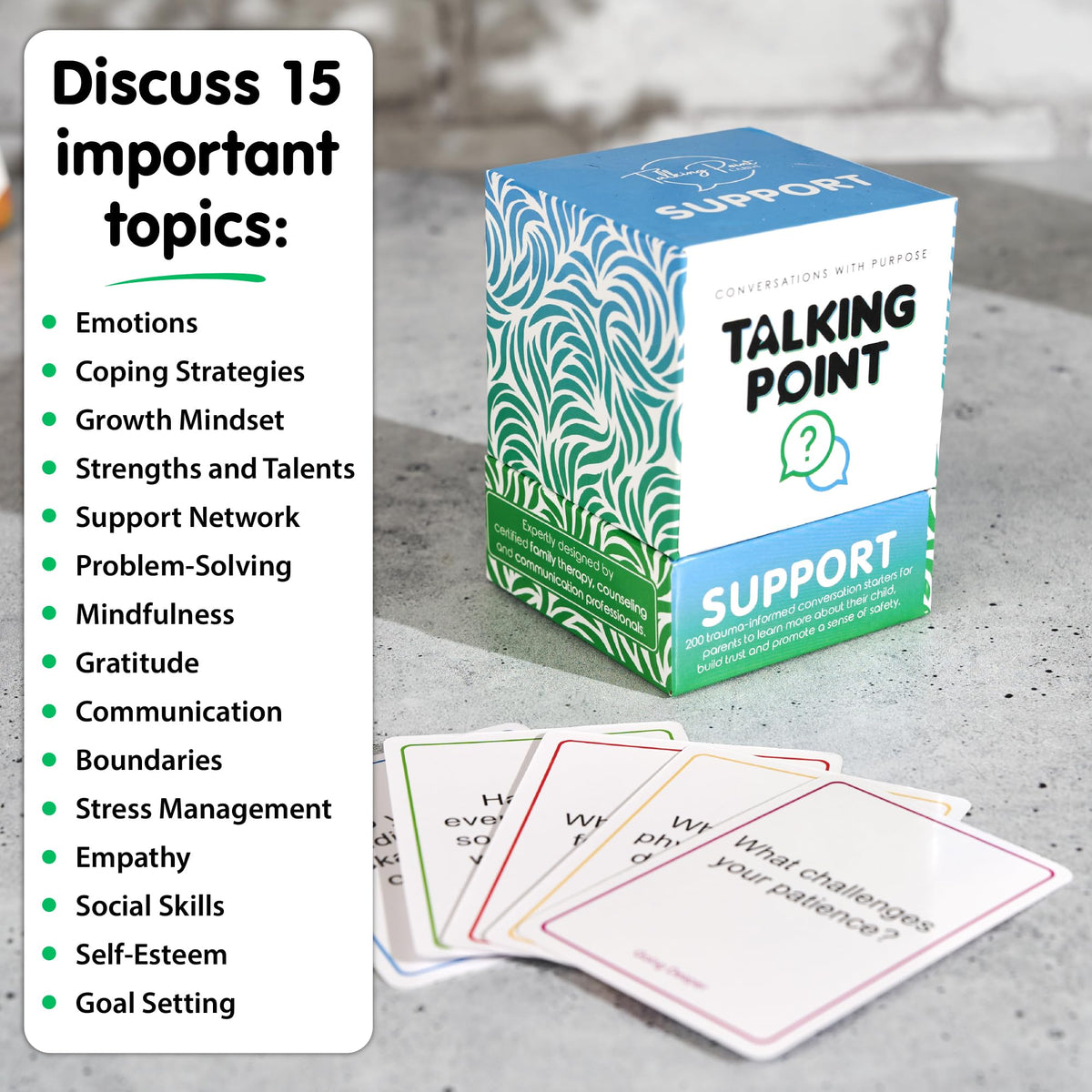Talking Point Cards trauma-informed communication promoting respectful dialogue without triggering.