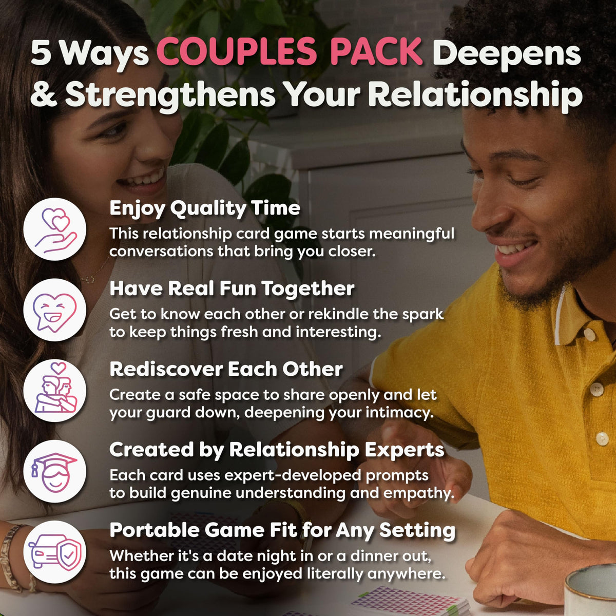Talking Point Cards travel box ideal for on-the-go date nights to deepen connection