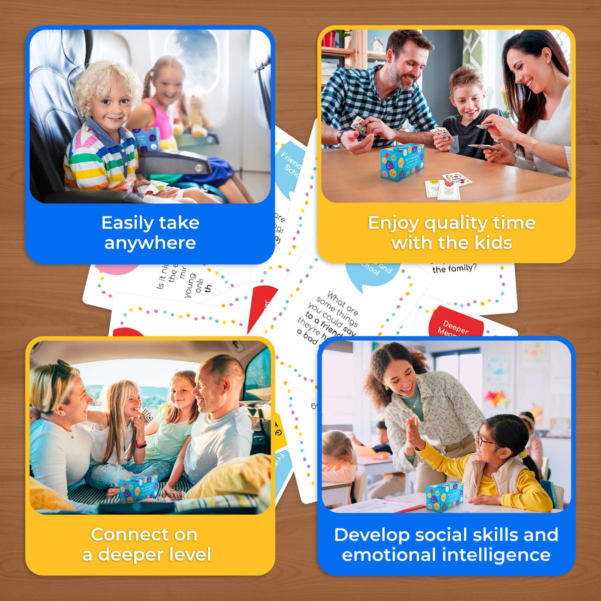 TalkWise 700 cards for family dinner encourage relaxed, engaging dialogue.