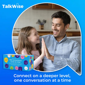 TalkWise laminated box holds durable, portable prompts for trips.