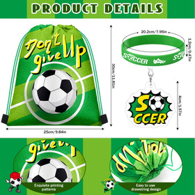 Talltalk soccer drawstring bags side view showing size and portability