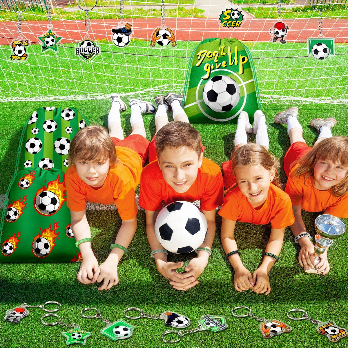 Talltalk soccer keychains acrylic pendants durable keepsakes