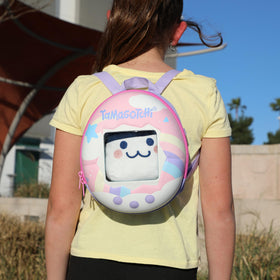 Tamagotchi Adventure Backpack in use during travel, lightweight and practical.
