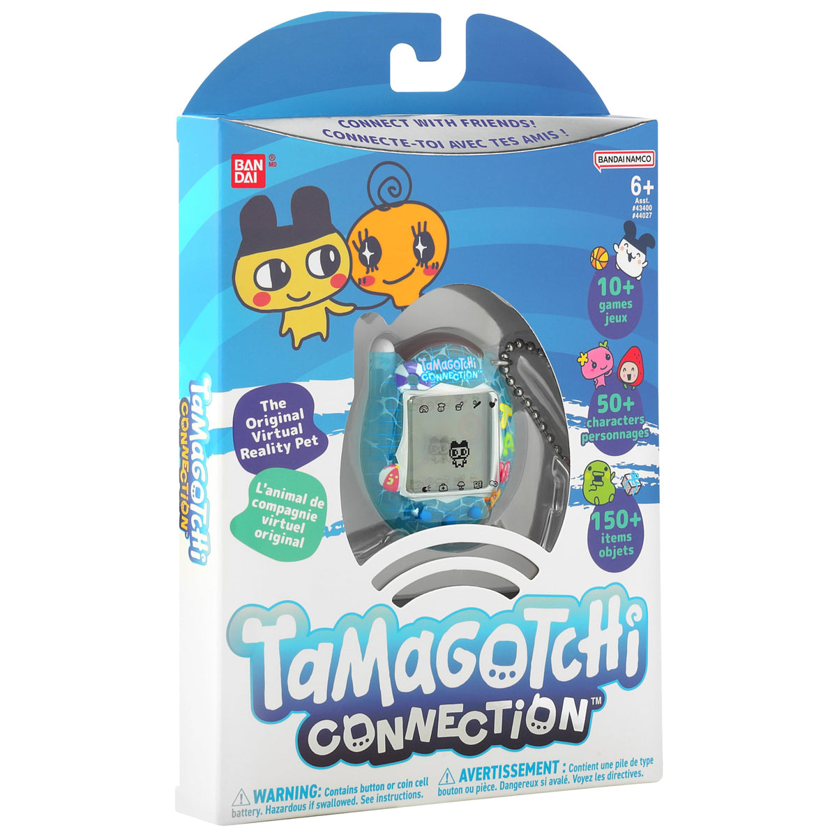Tamagotchi Connection battery included, ready out of the box for immediate play.