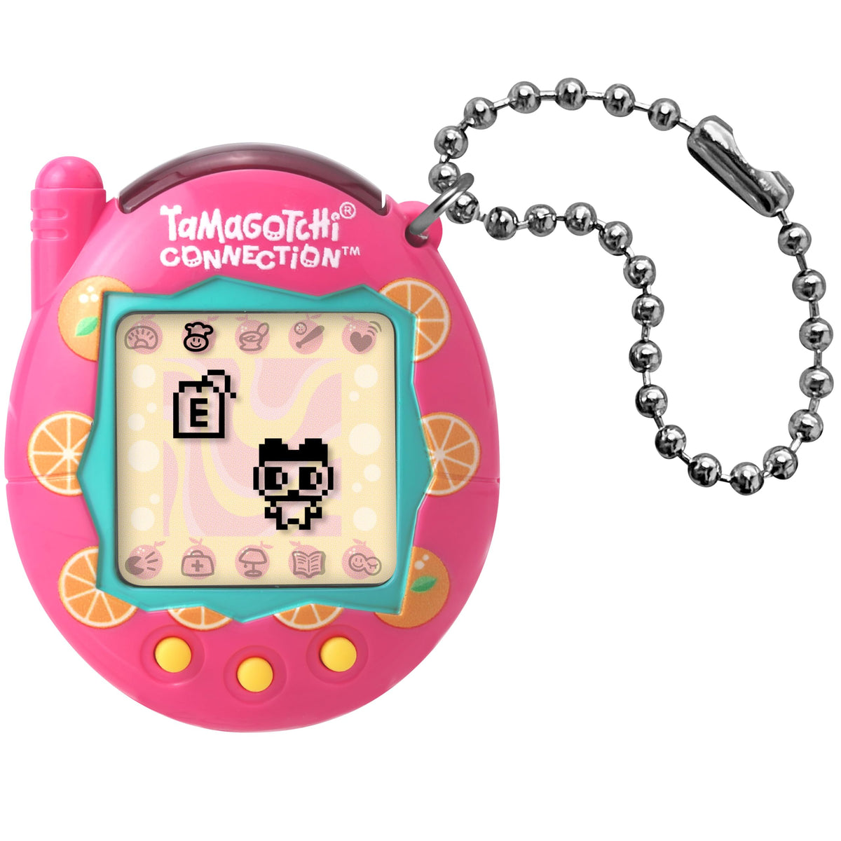 Tamagotchi Connection citrus-shell design highlights nostalgic play.