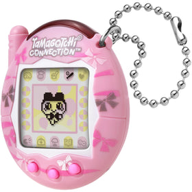 Tamagotchi Connection Dainty Bows character development supports evolving pets and varied play.