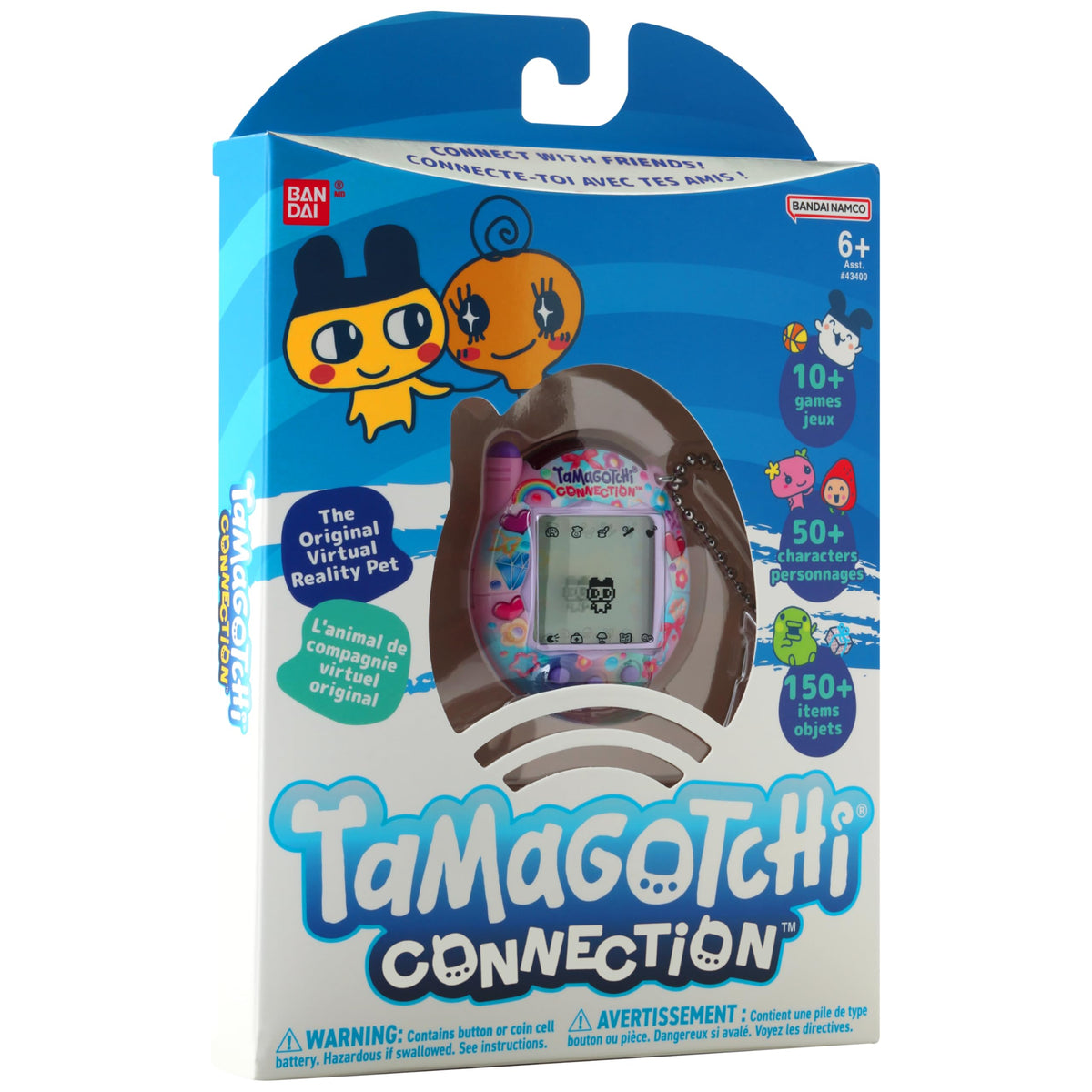 Tamagotchi Friends connection enables gifts and generational play with others.