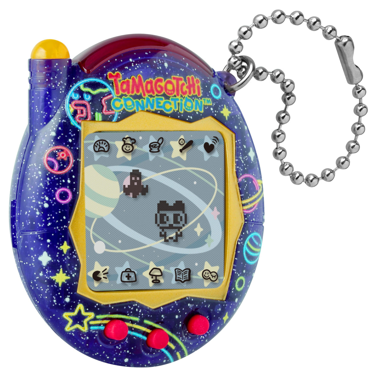 Tamagotchi gameplay with mini-games for engaging interactive entertainment.