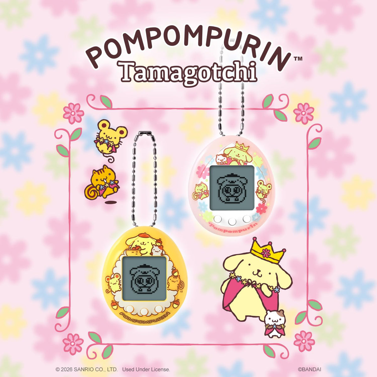 Tamagotchi Nano Pompompurin suitable for ages 8 and up.