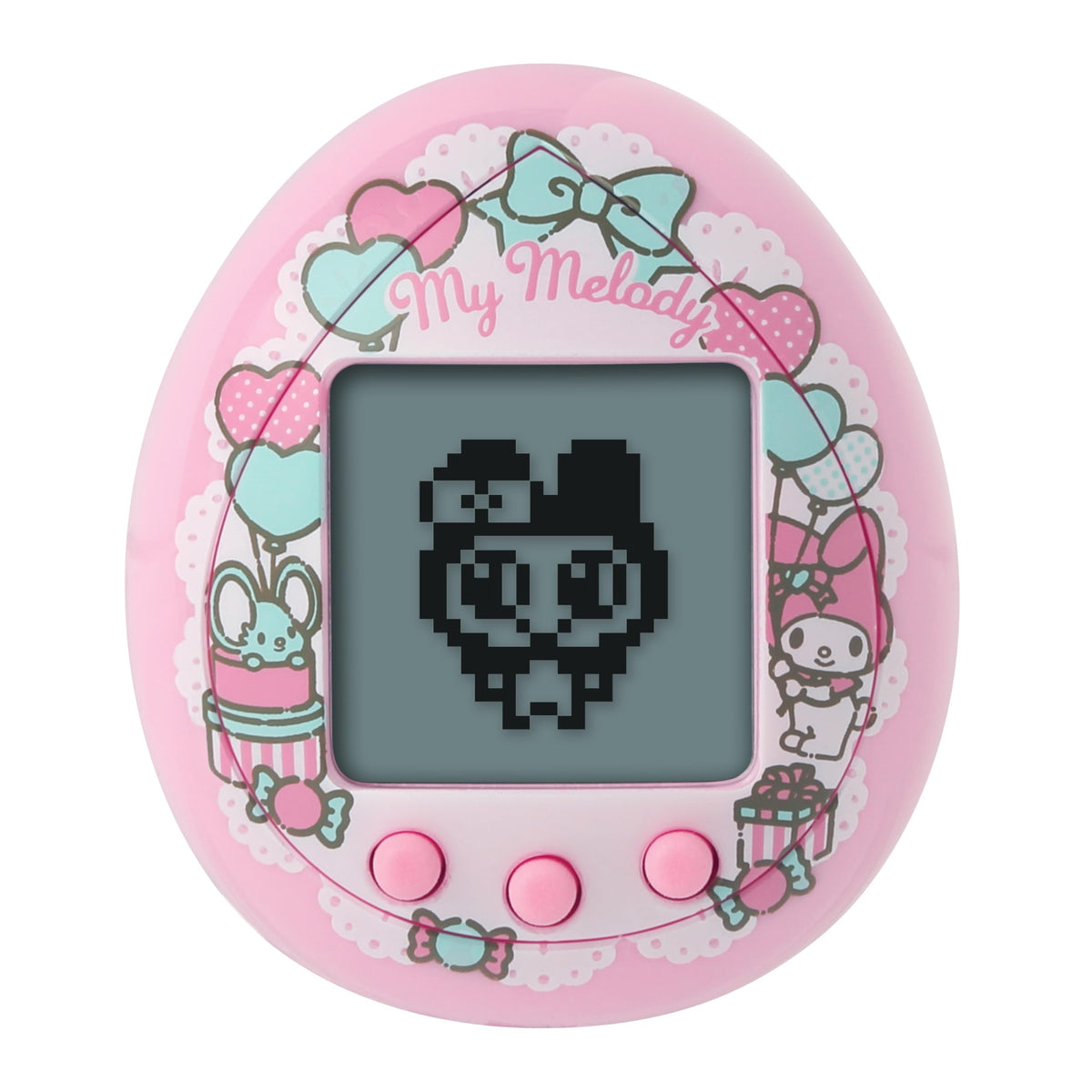Tamagotchi Nano My Melody pink version with pearlescent finish for charming handheld play