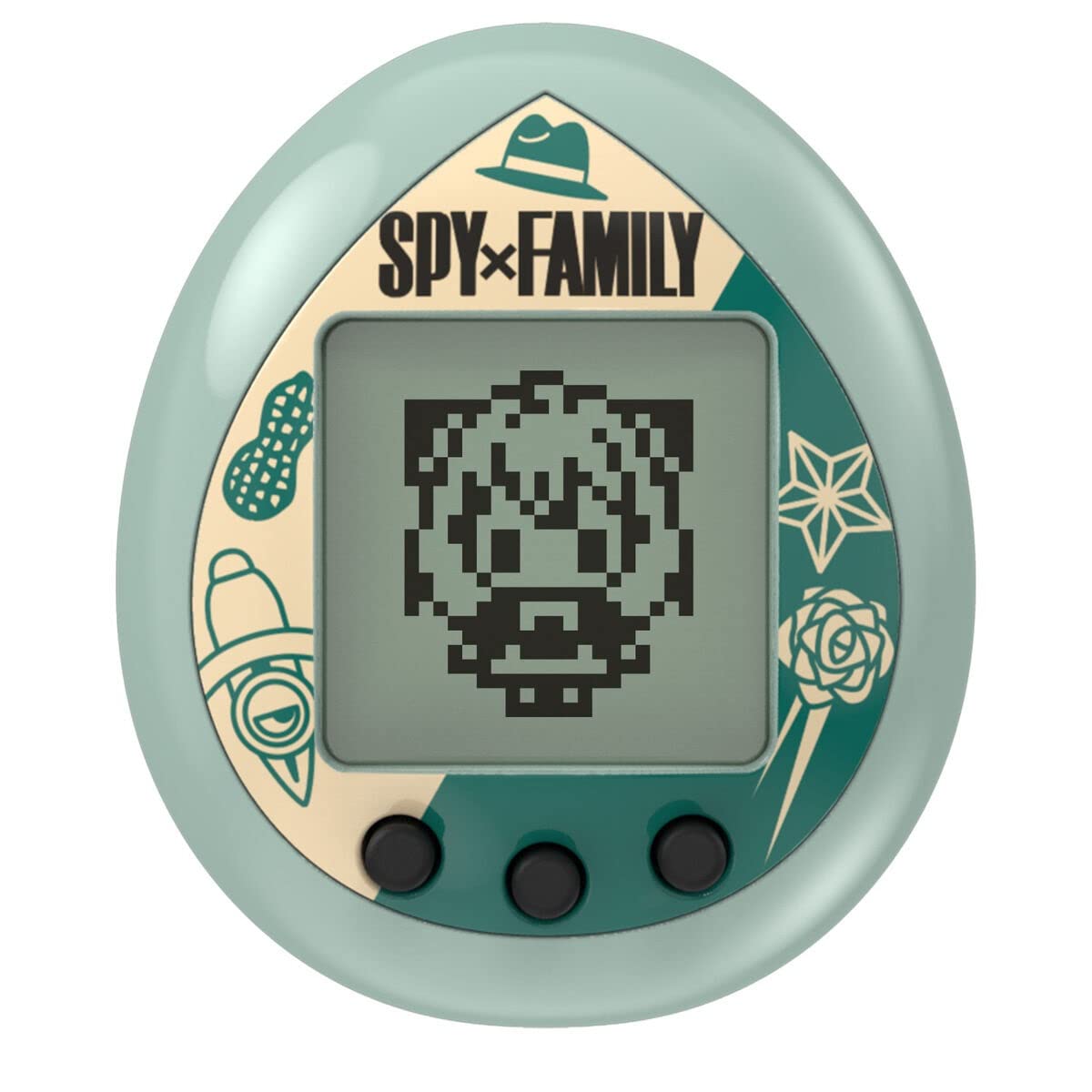 Tamagotchi Nano Spy Green shell design for collectible appeal and interactive play.