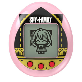 Tamagotchi Nano Spy Green shell featuring Loid, Yor and Anya for interactive play on the go.