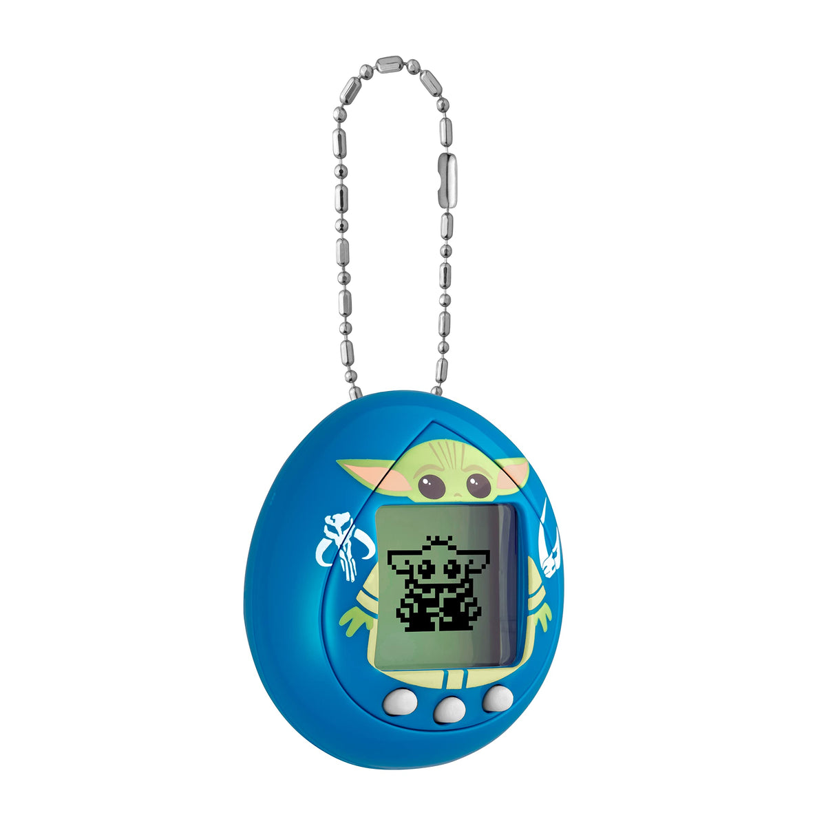 Tamagotchi Nano Grogu Blue gameplay close-up of mini-games for quick fun