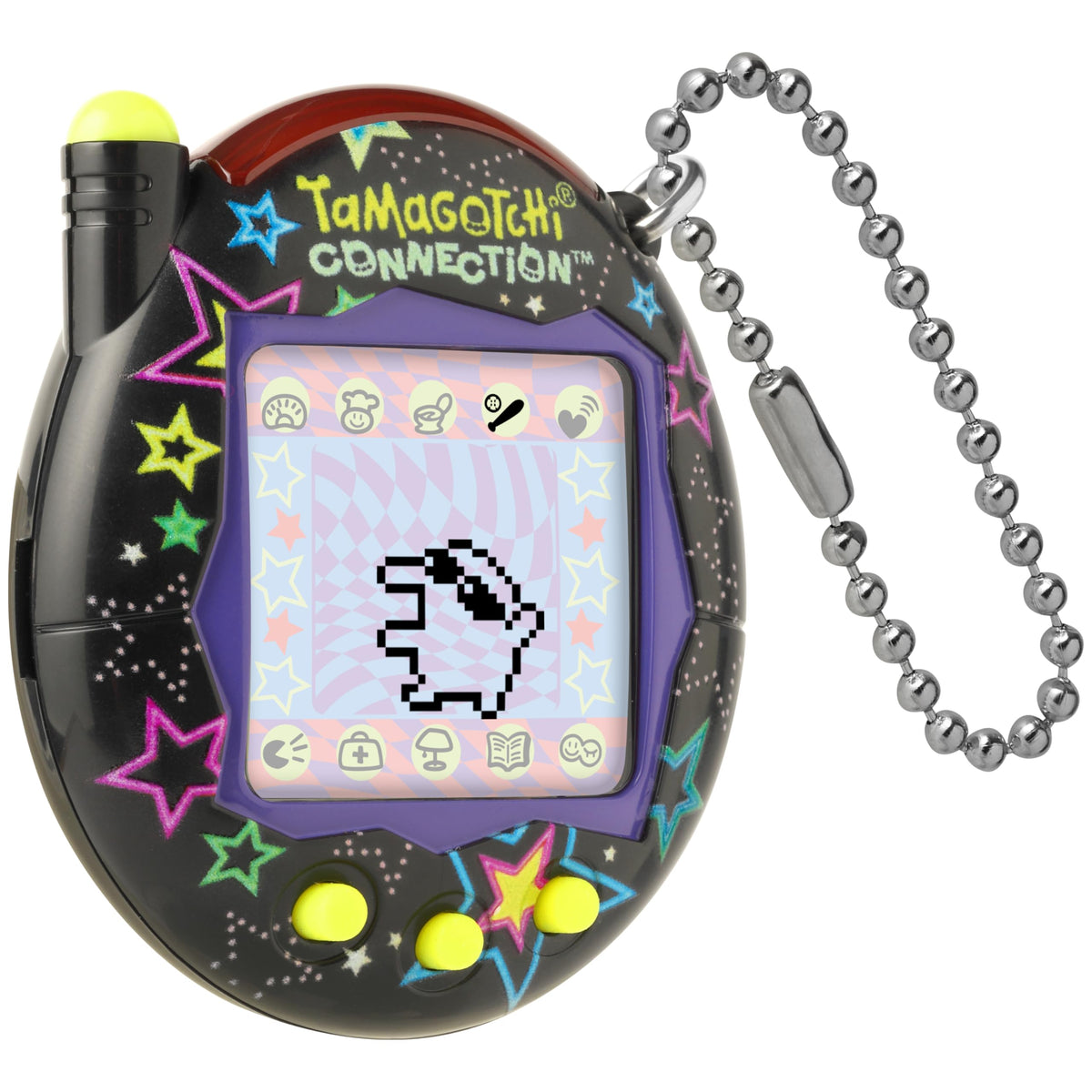 Tamagotchi Neon Stars mini-games offer diverse activities to keep your pet engaged.