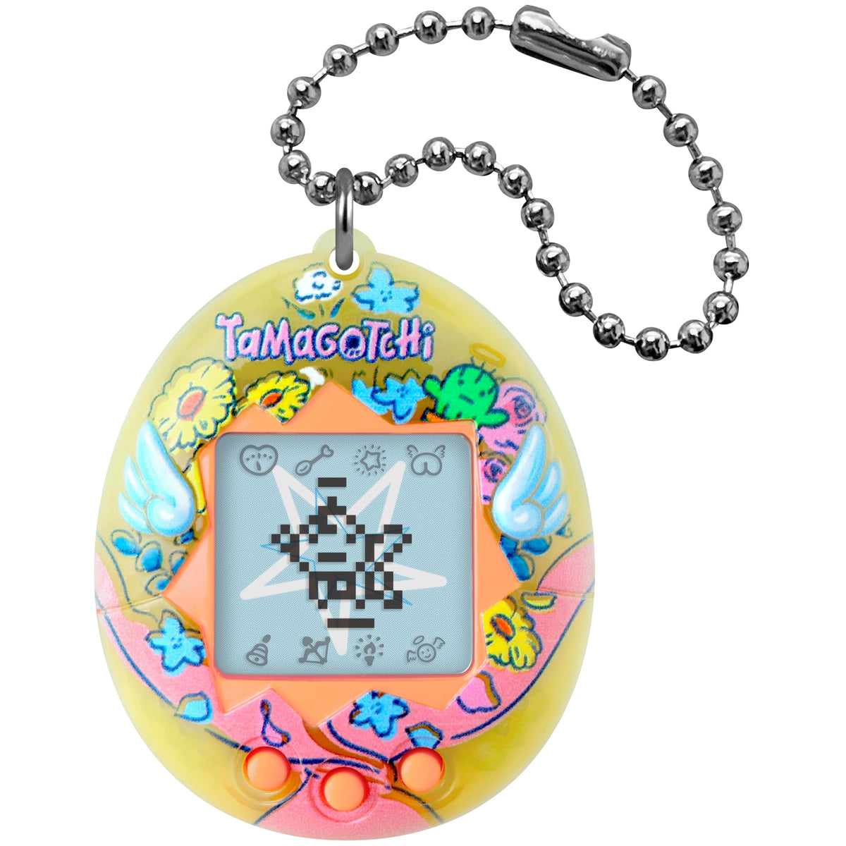 Tamagotchi Original Angel Flower Bouquet shell with wings for portable care
